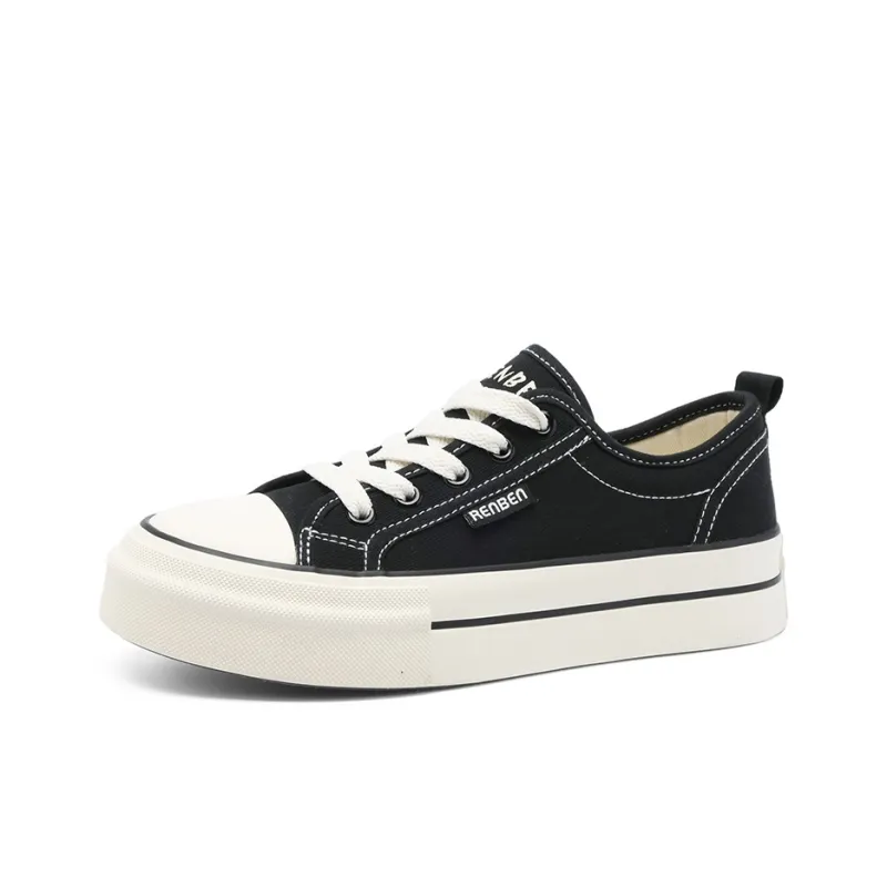 RENBEN Lightweight, Wear resistant, And Non slip Low Top Canvas Shoes Women's-2