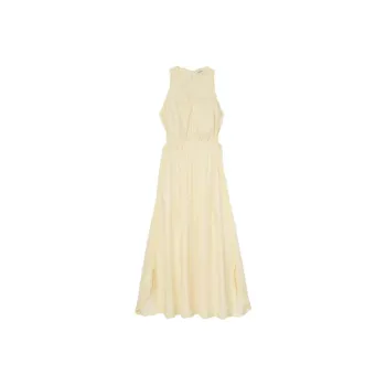 Sandro Slub texture Maxi Dress
