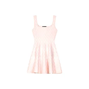 Maje Jacquard Knitted Mini Dress