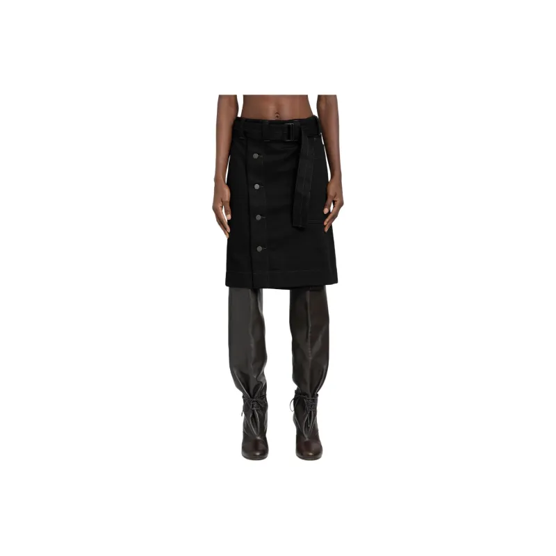 Lemaire Belted Apron Midi Skirt-0