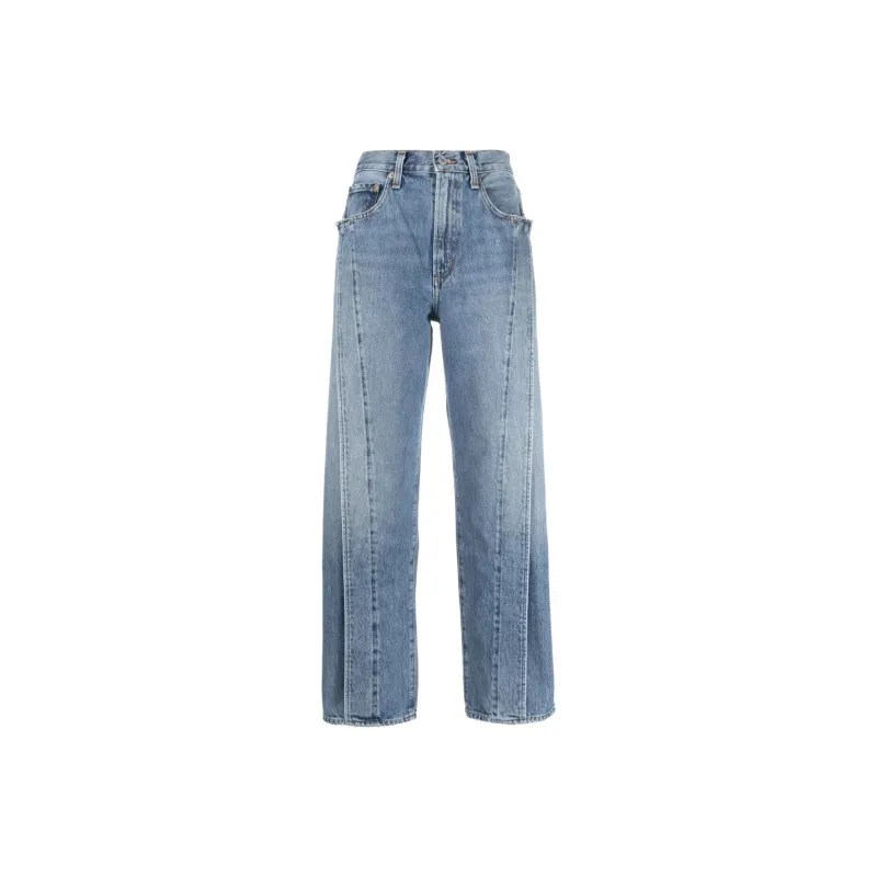AGOLDE Fold Jean High rise Wide leg Jeans-0