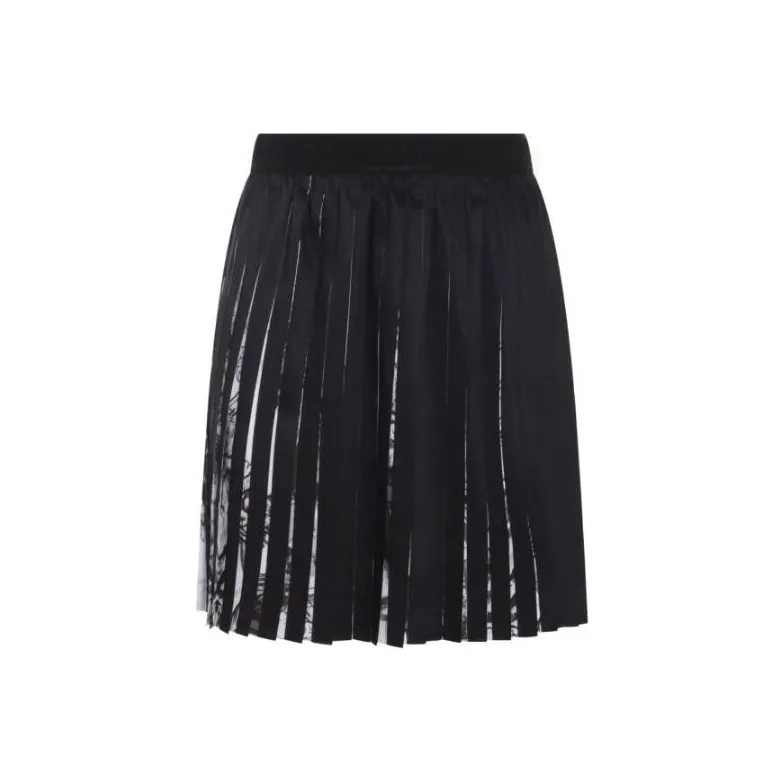 VERSACE JEANS COUTURE Watercolour Barocco Pleated Mini Skirt-0
