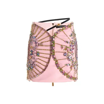 VERSACE Casual Short Skirts Women's Pink
