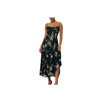 REFORMATION Jaelyn Dress Slip Dresses Women's Black