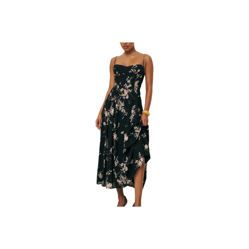 REFORMATION Jaelyn Dress Slip Dresses Women's Black-0