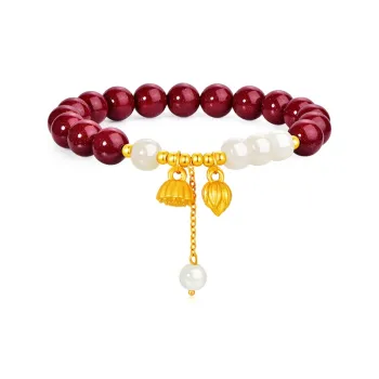 JINLIUFUJIXIANG Cinnabar Bracelets Unisex