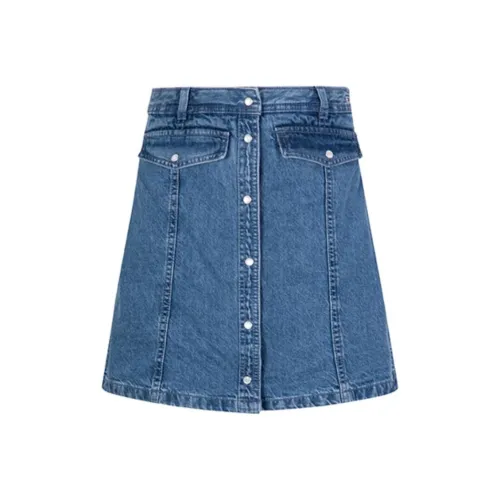 tommy high Hilfiger Denim Short Skirts Women's Blue
