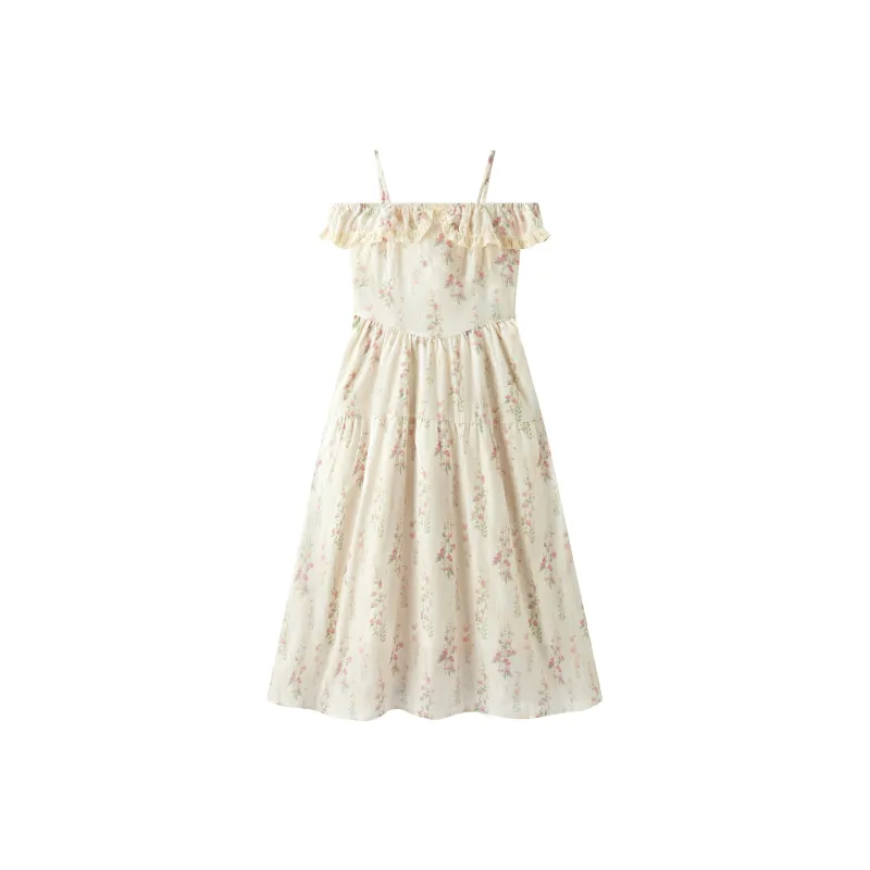 SEM/R Slip Dress Women's White Tone-0