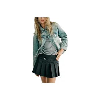 ZARA Casual Short Skirts Women's Gray