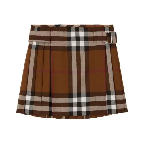 Burberry Check Mini Skirt 'Dark Brown'