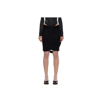 MM6 Maison Margiela Casual Short Skirts Women's Black