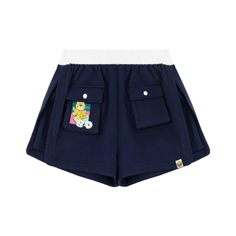 B.Duck Casual Shorts Women's Navy Blue-0