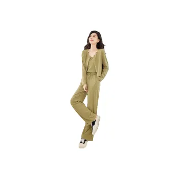VIMLY Casual Suit Women's Autumn Green