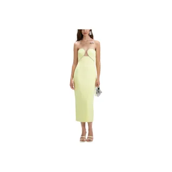 Self-portrait Sleeveless Dress Women's Lemon