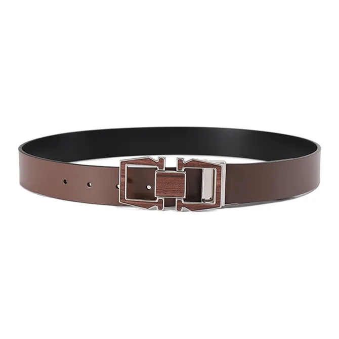 FERRAGAMO Leather Belts Men's 3cm-1
