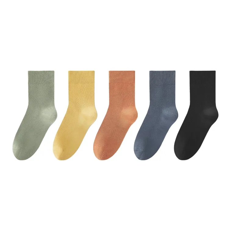 LUYOUYE Mid Calf Socks Women's 5 Pack-2