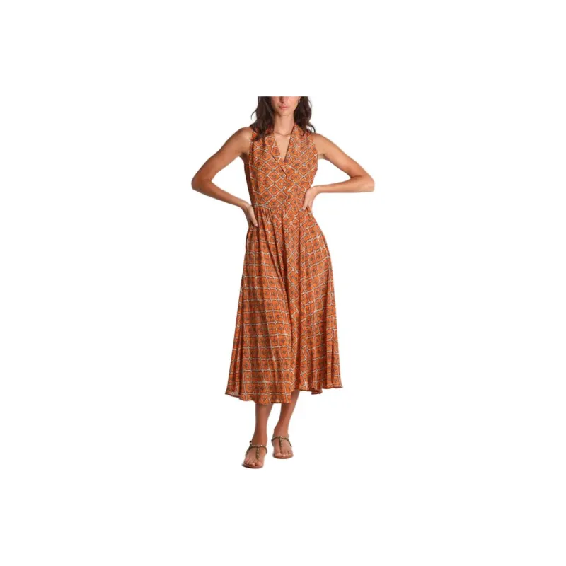 MALìPARMI Sleeveless Dress Women's Orange-0