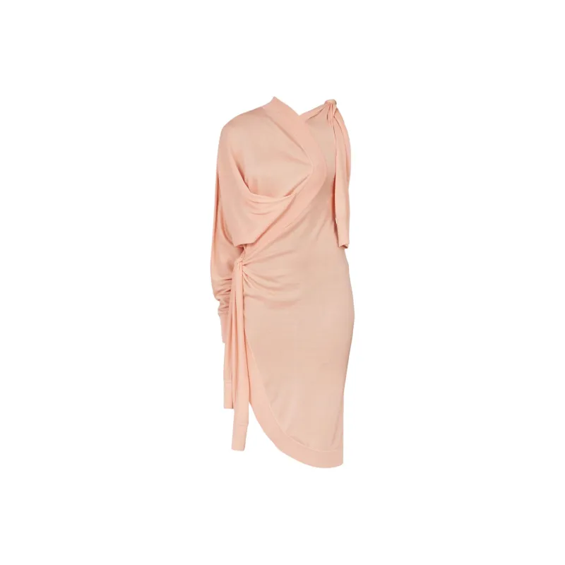 Ferragamo Asymmetric Knitted Dress-0