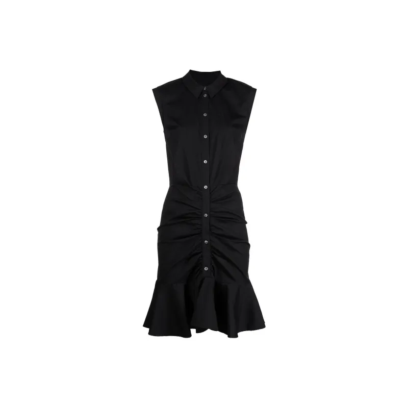 Veronica Beard Ruched Shirt Dress-0
