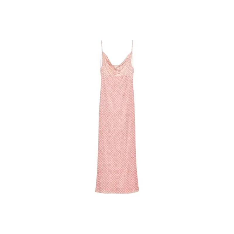 ZARA Slip Dresses Women's Pink-0
