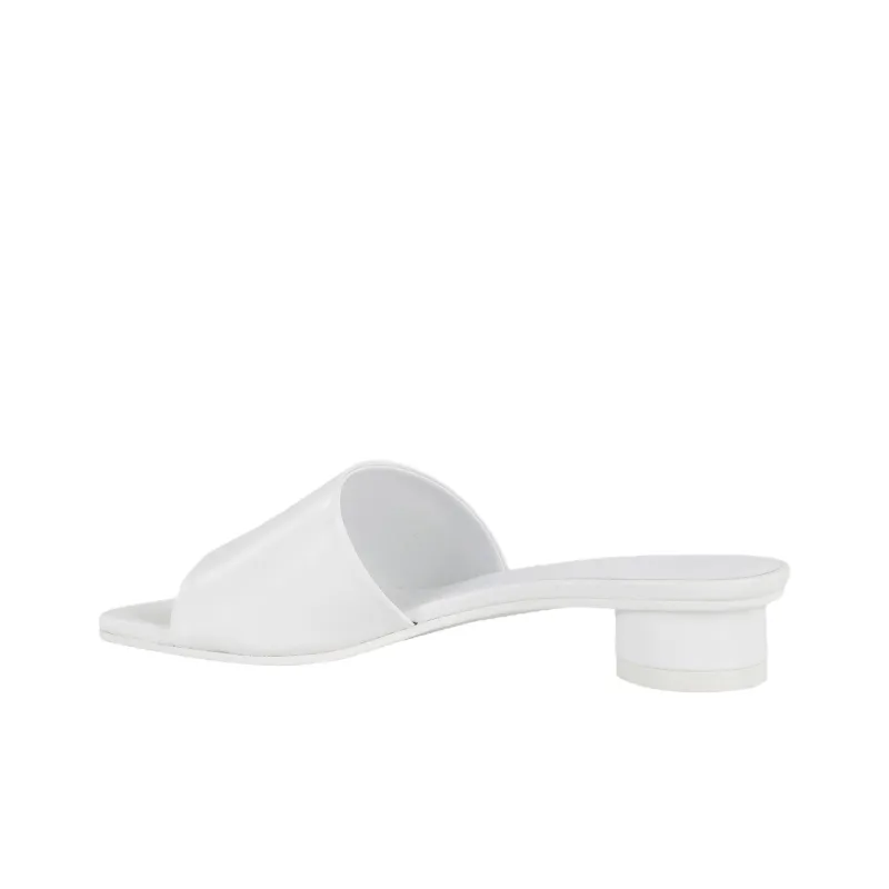 MM6 Maison Margiela Slide Slippers 3cm Women's White-3