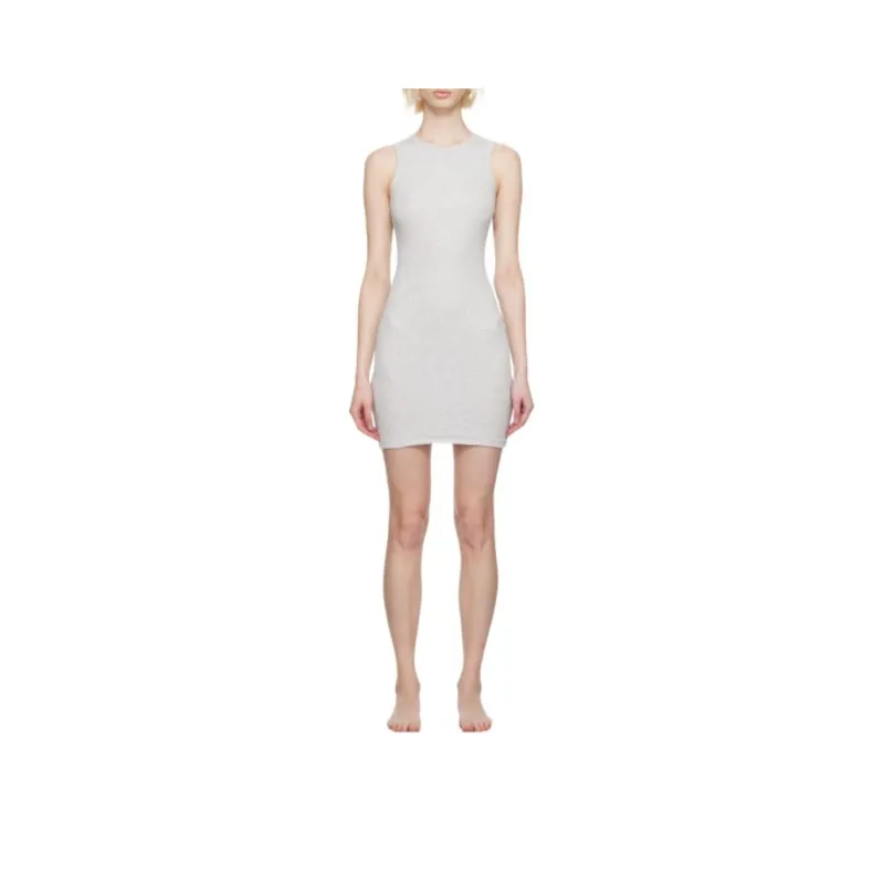 SKIMS Sleeveless Dress Women's Gray-0
