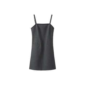 Fstudio Slip Dresses Women's Dark Gray