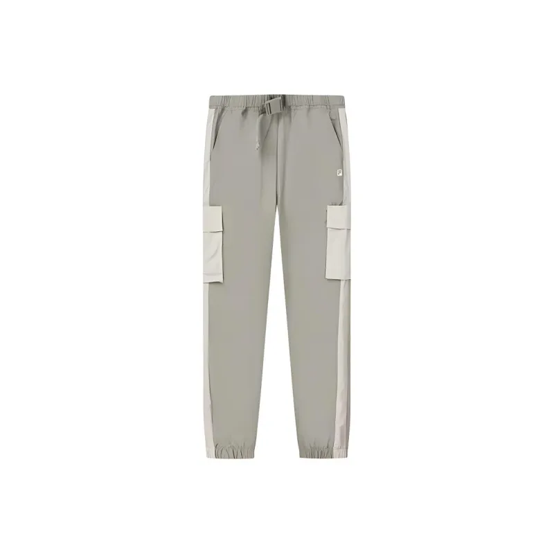 FILA Athletics Knitted Sports Pants Women's Green Khaki-0