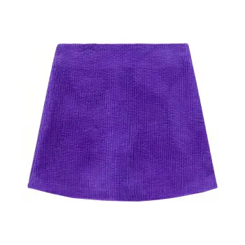 GANNI Casual Short Skirts Women's Purple