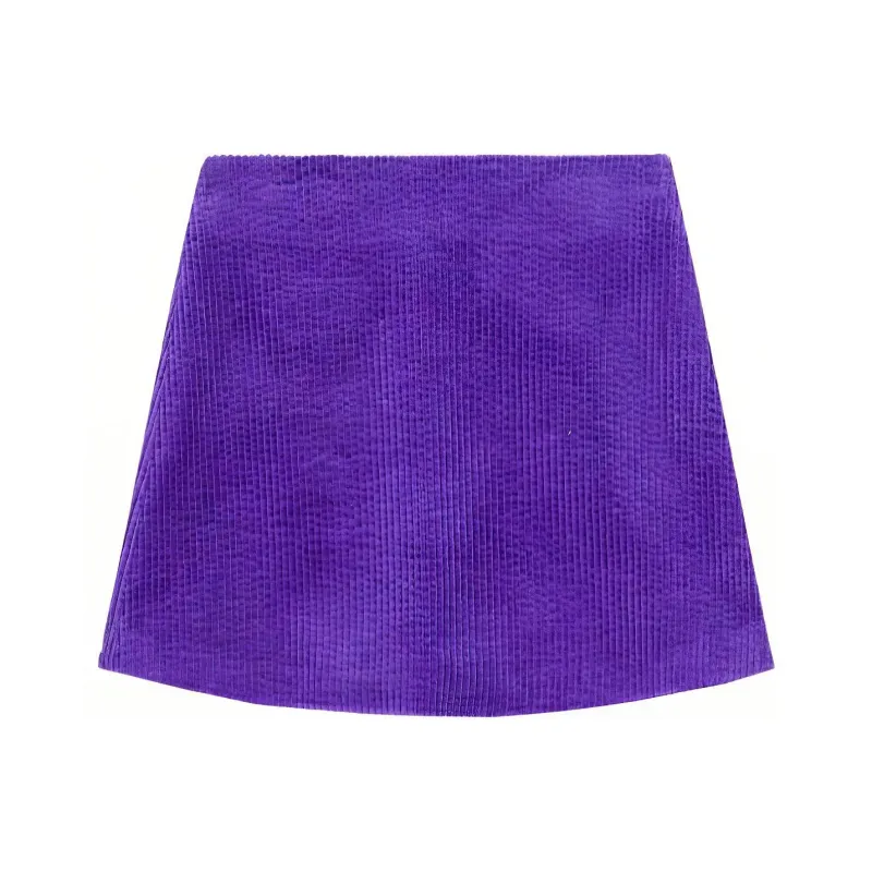 GANNI Casual Short Skirts Women's Purple-0
