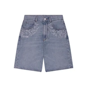 Maje Denim Shorts Women's Denim Blue