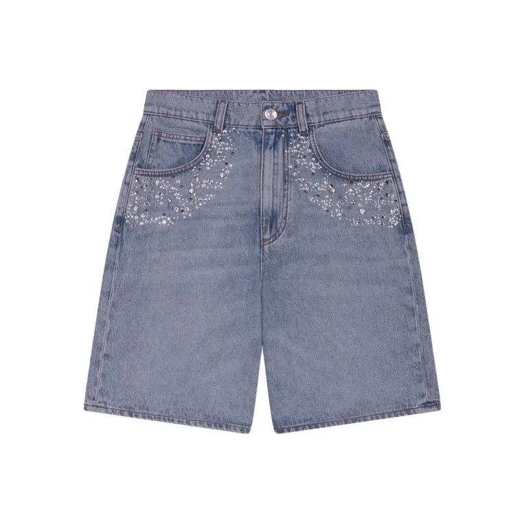 Maje Denim Shorts Women's Denim Blue-0