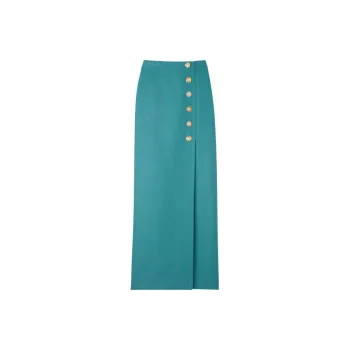 St. John SS24 Casual Long Skirts Women's Turquoise