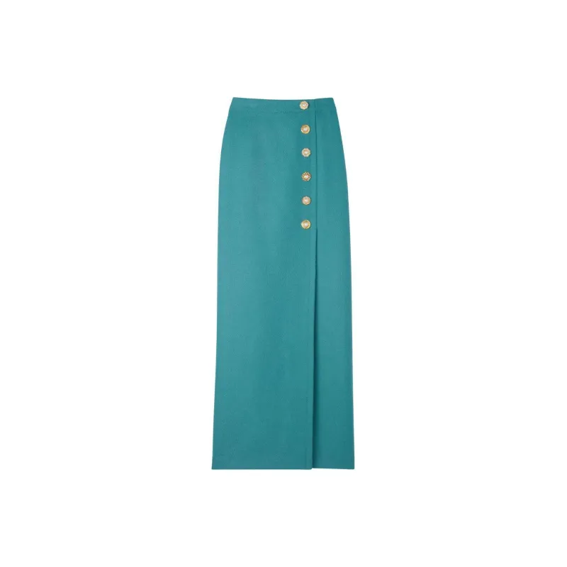St. John SS24 Casual Long Skirts Women's Turquoise-0