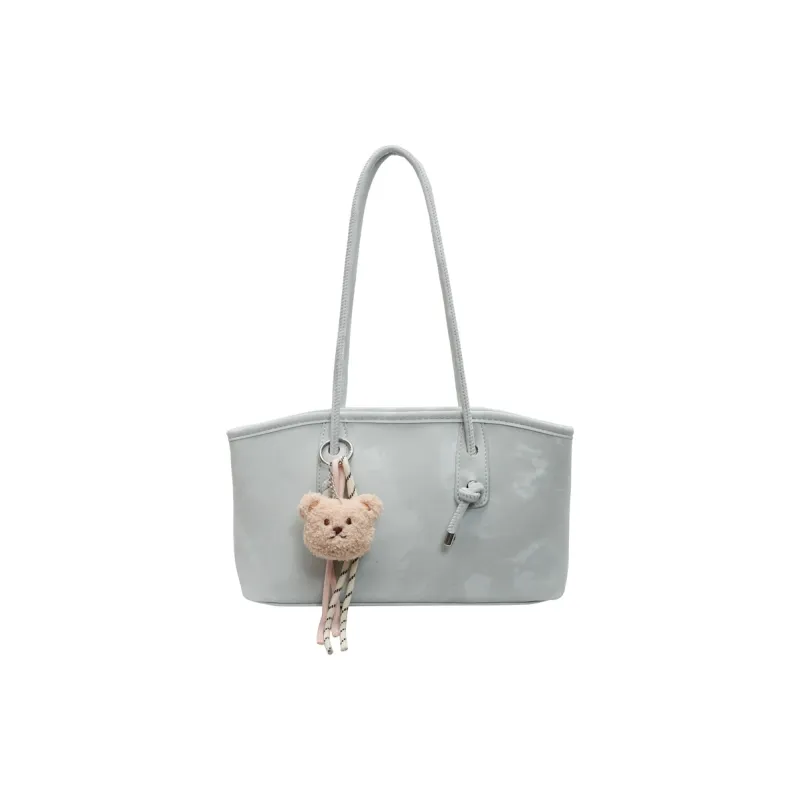 TOUTSEUL YOLO PU Shoulder Bag Women's Pink/Ecru/Silver/Black/Green-20