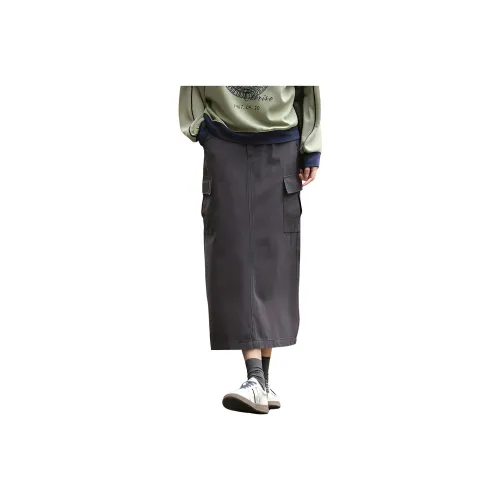 Demana Casual Long Skirts Women's Dark Gray
