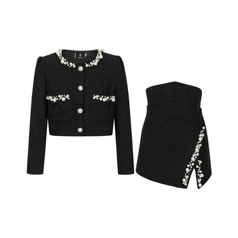 UPNANAWANG Two Piece Skirt Sets Women's-0