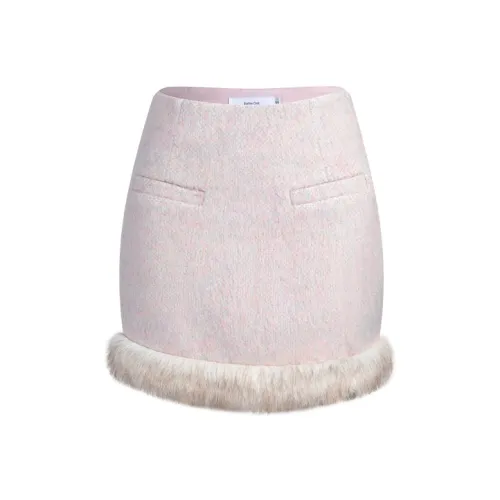 Barb Chill Small Fragrance Series Casual Short Skirts Women's Pink