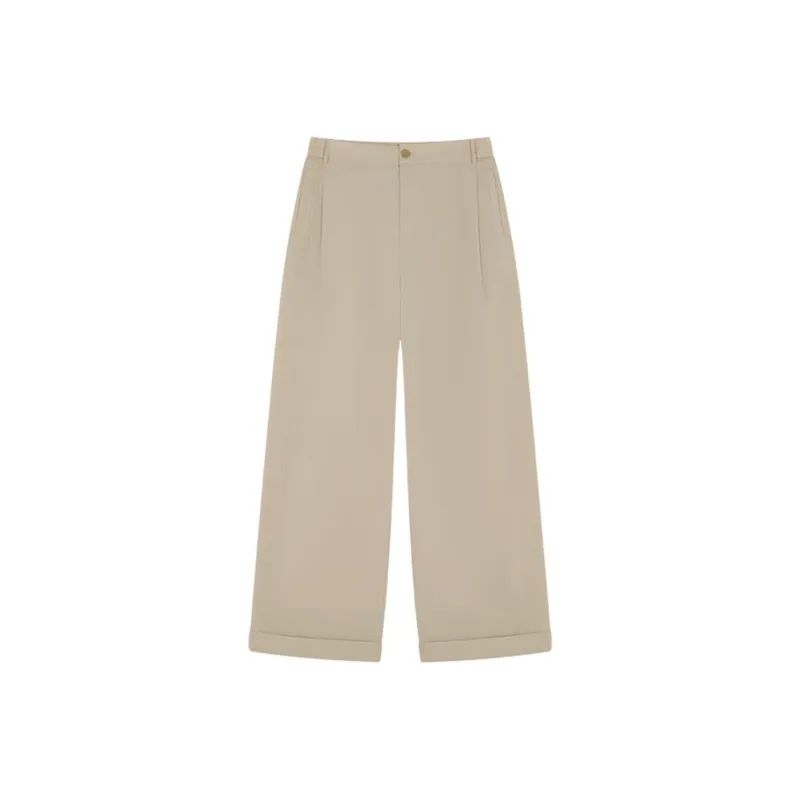 Mo Han Yi Mei Casual Pants Women's Light Khaki-0