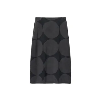 UNIQLO x Marimekko Casual Long Skirts Women's Dark Gray