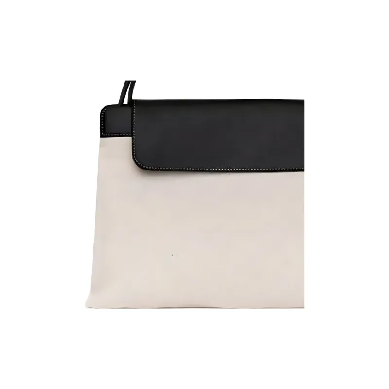 ARKET Cotton Crossbody Handbag, Shoulder Bag Medium Size Women's Light Beige-3