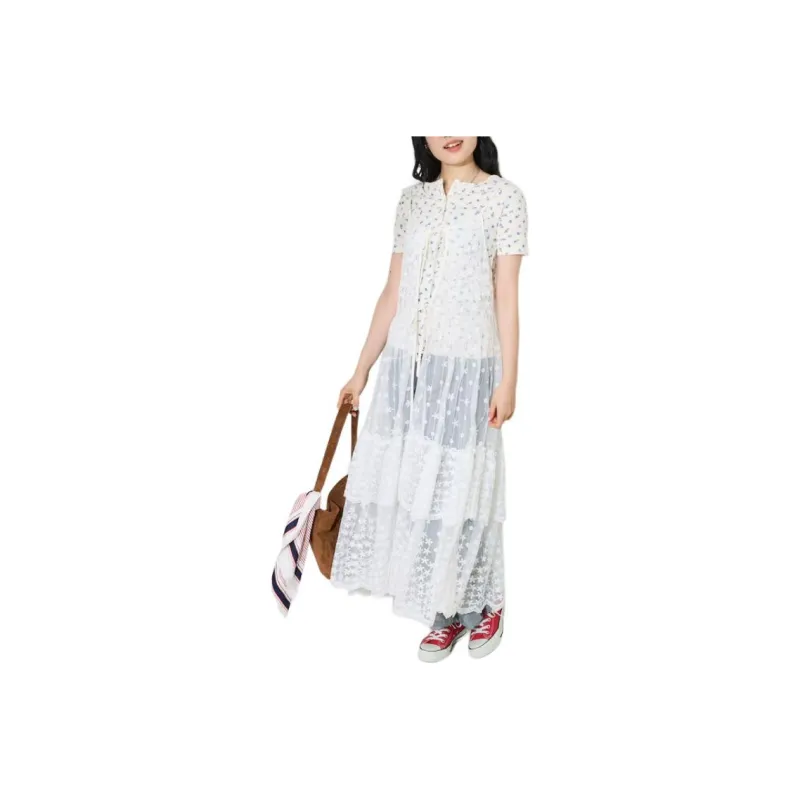 FREAK'S STORE Slip Dress Women's Ecru-0