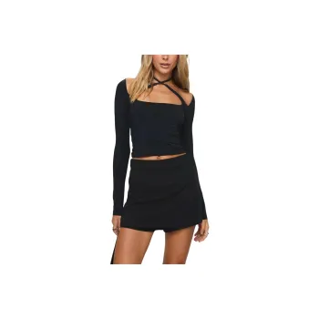 PRINCESS POLLY GIDEON SKORT Casual Shorts Women's BLACK/Black