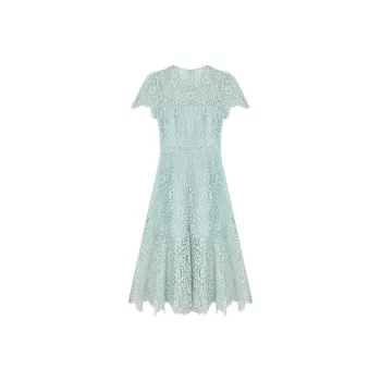 Self-portrait Short-Sleeved Dresses Women's Mint Green