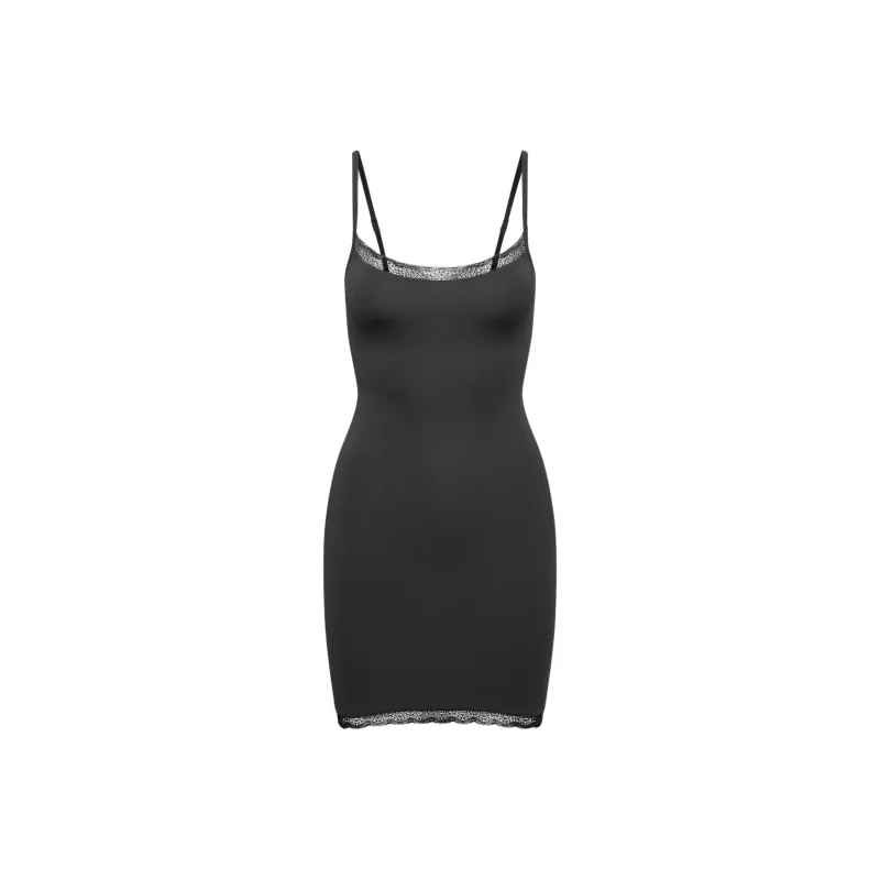 ARITZIA Contour Lace Dress Slip Dresses Women's Black-0