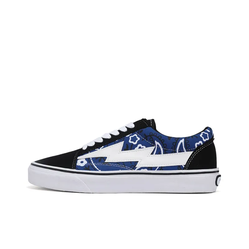 REVENFE X SPOTM x BURNING FLAME Slip Resistant, Abrasion Resistant, Breathable Low Top Canvas Shoes Unisex-60