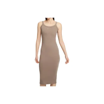 Nike SwooshSportswear Chill Knit Golji Sleeveless Dress Women's Umber