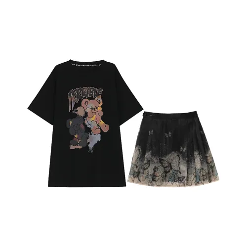 SNBL Two Piece Skirt Sets Women's