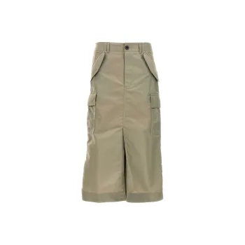 Sacai Casual Long Skirts Women's Green