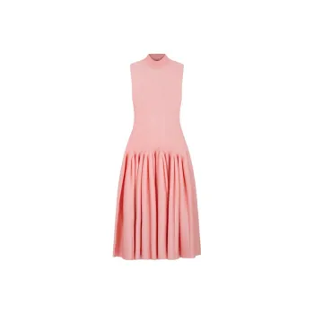 Alaia Godet Midi Dress